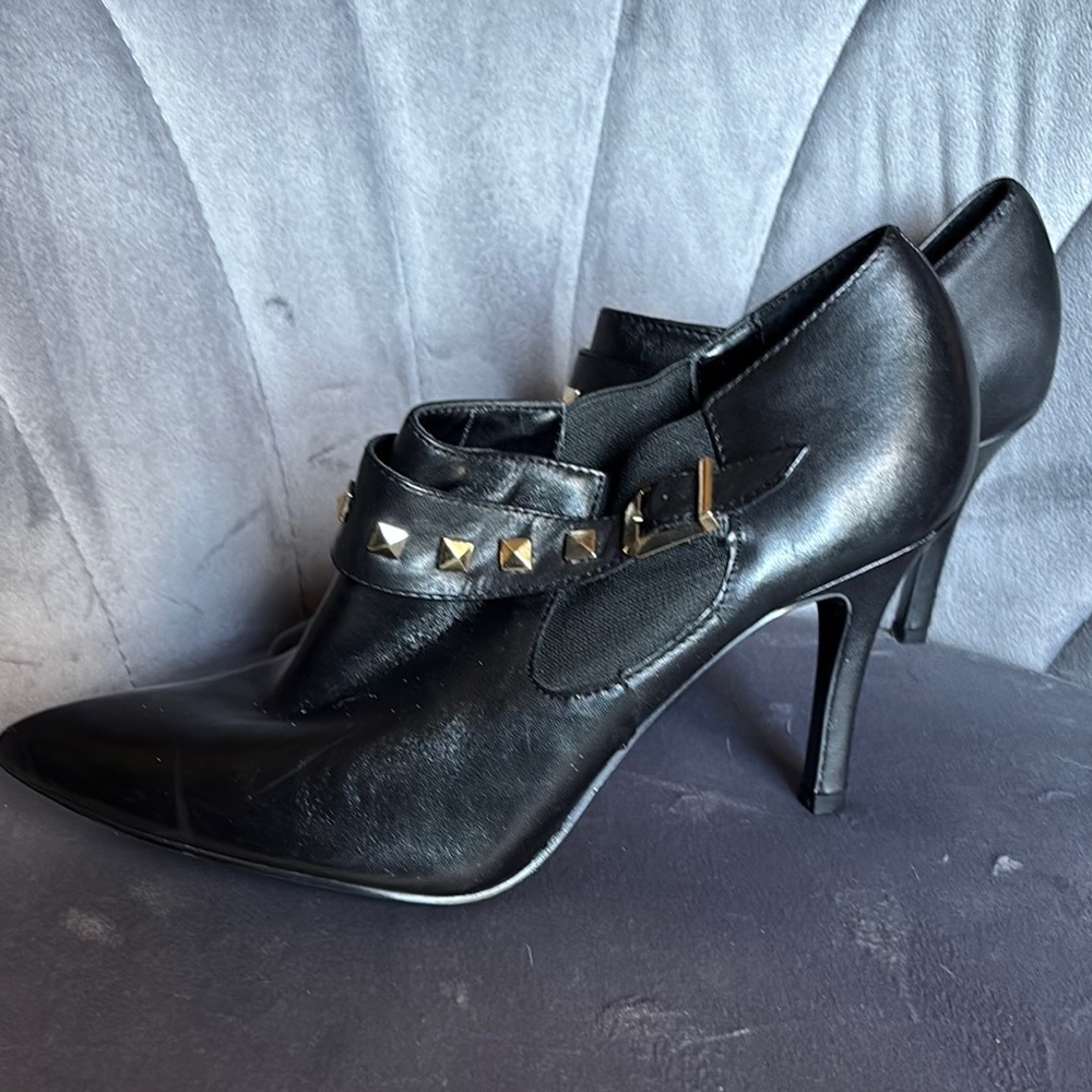 Guess Black High Heel Booties with Ankle Strap